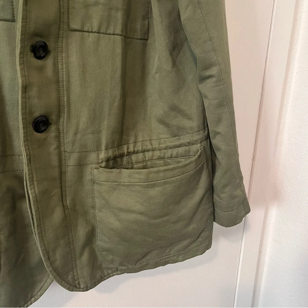 Golden Goose Deluxe Brand Men’s Olive Utility Chore Jacket Made in Italy Medium
